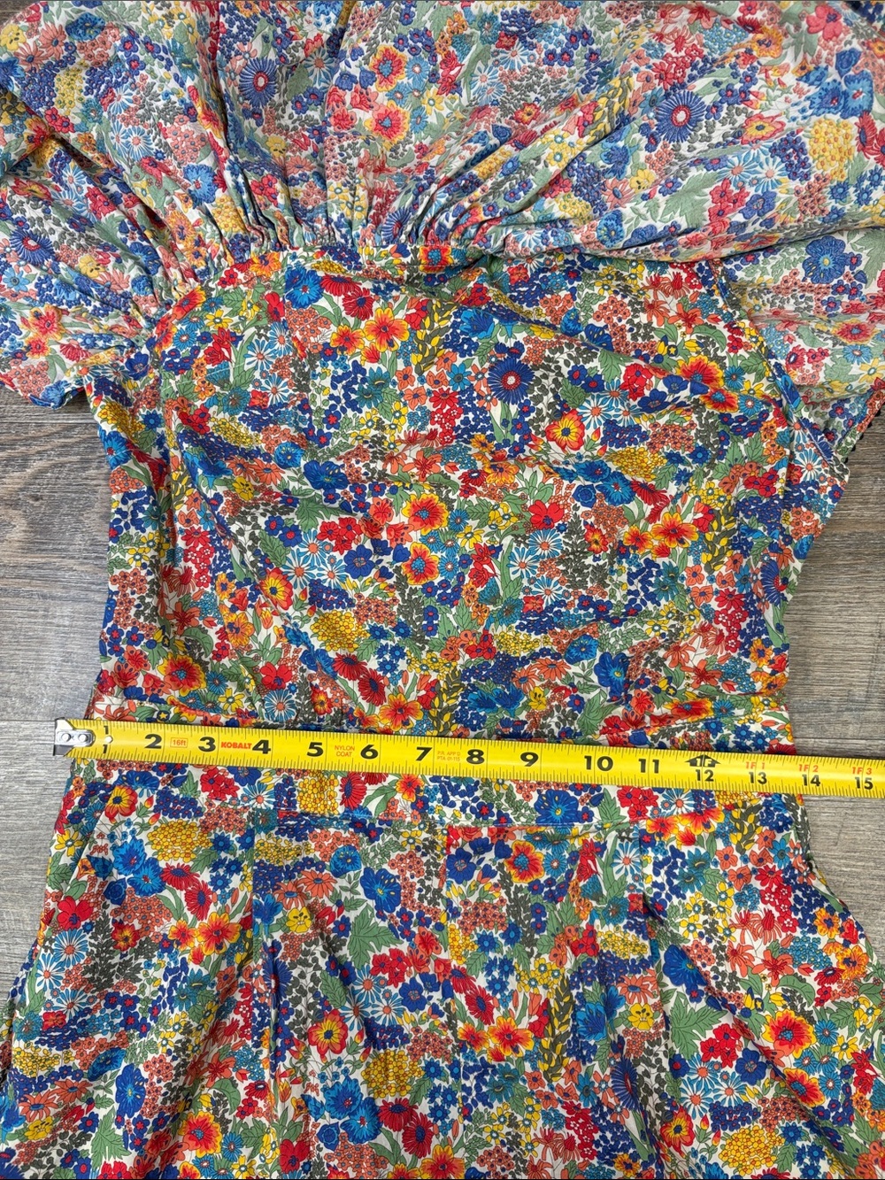 J.Crew Liberty London Margaret Annie Floral One-Shoulder Wide-Leg Jumpsuit 2 - Picture 13 of 16